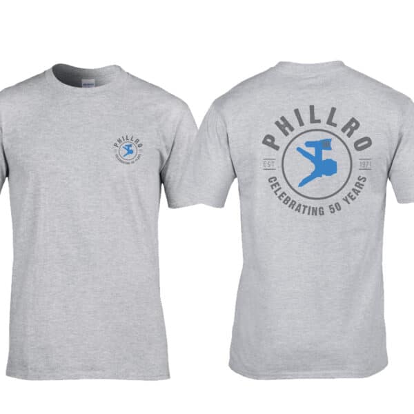 Grey Tee Blue Tip