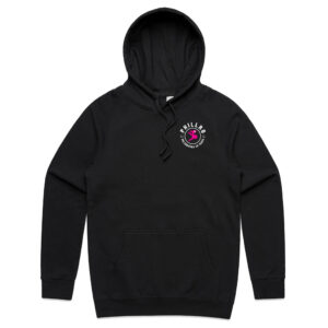 Phillro crew hoodie black pink front