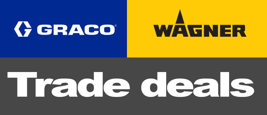 Graco and Wagner airless paint sprayers